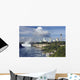 Horseshoe Falls And Skyline, Niagara Falls, Ontario, Canada Wall Mural