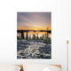 Sunset Over Subarctic Lake Wall Mural
