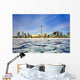 Toronto Skyline In Winter Wall Mural