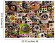 Montage of animal eyes Wall Mural