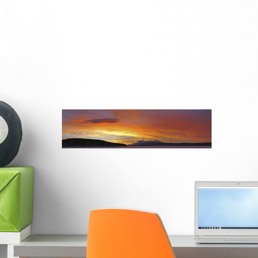 Sunrise Over Teslin Lake, Teslin, Yukon Wall Mural