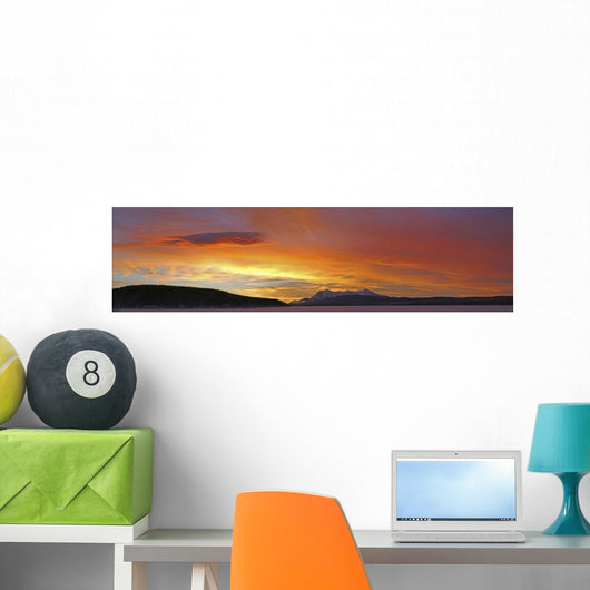 Sunrise Over Teslin Lake, Teslin, Yukon Wall Mural