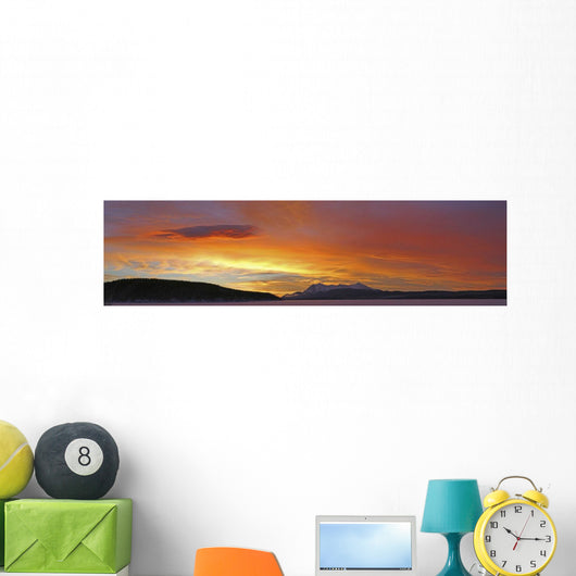 Sunrise Over Teslin Lake, Teslin, Yukon Wall Mural