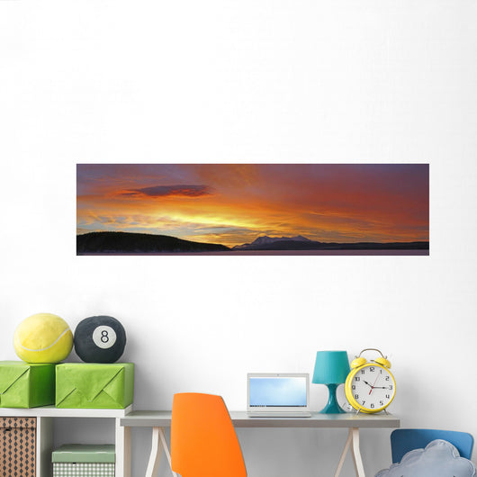 Sunrise Over Teslin Lake, Teslin, Yukon Wall Mural