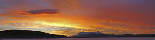 Sunrise Over Teslin Lake, Teslin, Yukon Wall Mural