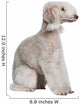 Bedlington Terrier Sitting Wall Decal
