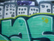 Detail of a Graffiti Wall Mural