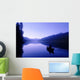 Silhouette Of A Canoeist At Sunrise Wall Mural