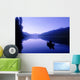 Silhouette Of A Canoeist At Sunrise Wall Mural