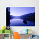 Silhouette Of A Canoeist At Sunrise Wall Mural