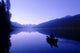Silhouette Of A Canoeist At Sunrise Wall Mural