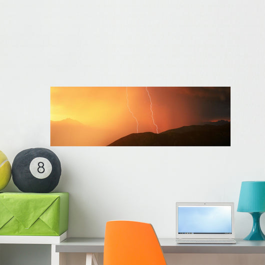 Thunderstorm, Idaho Peak, Selkirk Mountains, British Columbia Wall Mural