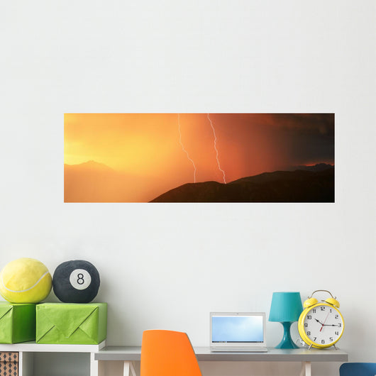 Thunderstorm, Idaho Peak, Selkirk Mountains, British Columbia Wall Mural