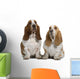 Two Basset Hounds Wall Decal