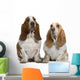 Two Basset Hounds Wall Decal