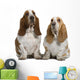 Two Basset Hounds Wall Decal