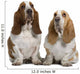 Two Basset Hounds Wall Decal