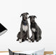 Two Irish Wolfhounds Wall Decal