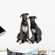 Two Irish Wolfhounds Wall Decal