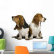 Two Sulking Basset Hounds Wall Decal