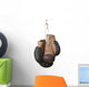 Old Boxing Gloves Hanging on a Lace Wall Decal