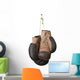 Old Boxing Gloves Hanging on a Lace Wall Decal