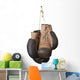 Old Boxing Gloves Hanging on a Lace Wall Decal