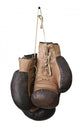 Old Boxing Gloves Hanging on a Lace Wall Decal