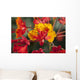Close Up Of Mexican Bird Of Paradise Flowers Wall Mural