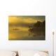 Autumn Sunrise Through Heavy Lake Mist, Bedford, Nova Scotia Wall Mural