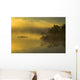 Autumn Sunrise Through Heavy Lake Mist, Bedford, Nova Scotia Wall Mural