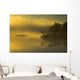 Autumn Sunrise Through Heavy Lake Mist, Bedford, Nova Scotia Wall Mural