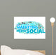 marketing social media Wall Decal