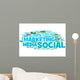 marketing social media Wall Decal