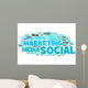 marketing social media Wall Decal