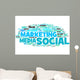 marketing social media Wall Decal