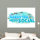 marketing social media Wall Decal