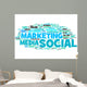 marketing social media Wall Decal