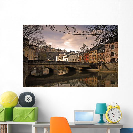 Luxembourg Old Town Wall Decal