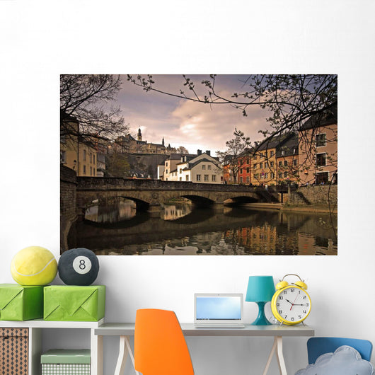 Luxembourg Old Town Wall Decal
