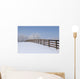 Fence In A Winter Wonderland, Strathcona County, Alberta Wall Mural