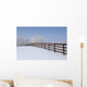 Fence In A Winter Wonderland, Strathcona County, Alberta Wall Mural