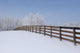 Fence In A Winter Wonderland, Strathcona County, Alberta Wall Mural