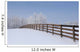 Fence In A Winter Wonderland, Strathcona County, Alberta Wall Mural