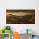 Sunlight Cast On Trees And Mountains Through The Clouds Wall Mural