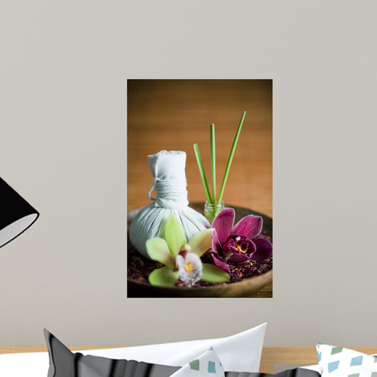 Composition Zen Pochon Massage Luk Pra Kob Wall Mural