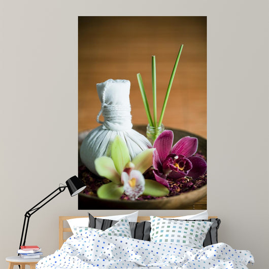 Composition Zen Pochon Massage Luk Pra Kob Wall Mural