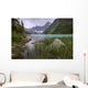 Storm Clouds Over Chephren Lake, Banff National Park, Alberta Wall Mural