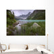 Storm Clouds Over Chephren Lake, Banff National Park, Alberta Wall Mural