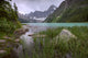 Storm Clouds Over Chephren Lake, Banff National Park, Alberta Wall Mural
